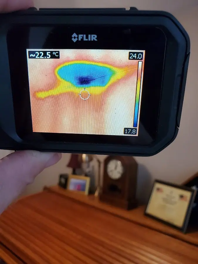 Thermal imaging inspection for water damage in Stoughton